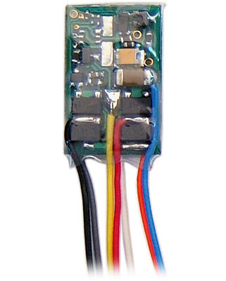 TCS M1P-1 1 Amp, 2 Function DCC Decoder - Control Only With 1 2.5cm Harness, NMRA 8-Pin Plug