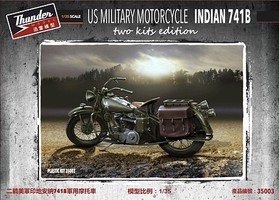 Thunder-Model 1/35 US 741B Military Motorcycle (New Tool)