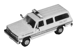 Trident Emergency Medical Services Supervisor Chevrolet Suburban HO Scale Model Vehicle #900541