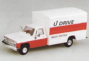 Trident 1 Ton Delivery Van w/Pick-up Cab U Drive Rentals HO Scale Model Railroad Vehicle #90121