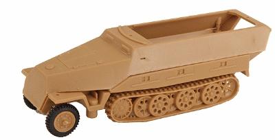 Trident Former German Army WWII - SdKfz 251 Series Half-Tracks 251/8 Model D Armored Ambulance - HO-Scale