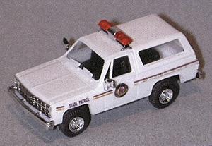 Trident Chevrolet Blazer North Dakota Highway Patrol White HO Scale Model Railroad Vehicle #90211