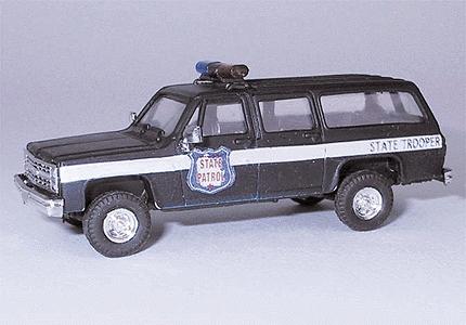 Trident Chevrolet Suburban Wisconsin State Patrol HO Scale Model Railroad Vehicle #90228