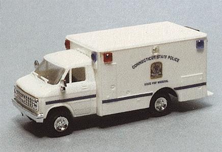 Trident Chevrolet Box Van Connecticut State Police HO Scale Model Roadway Vehicle #90279