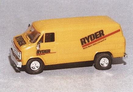 Trident Chevrolet Van Ryder HO Scale Model Railroad Vehicle #90288