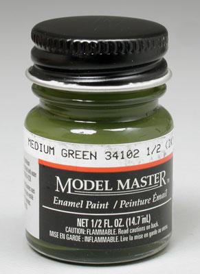 Testors Model Master Medium Green 34102 1/2 oz Hobby and Model Enamel Paint #1713