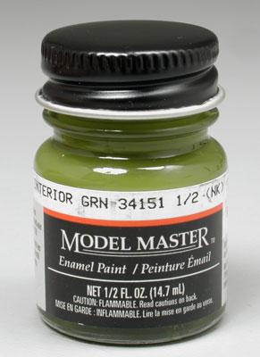 Testors Model Master FS Interior Green (FS 34151) Hobby and Model Enamel Paint #1715