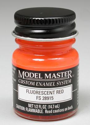 Testors Model Master Fluorescent Red 1/2 oz Hobby and Model Enamel Paint #1775