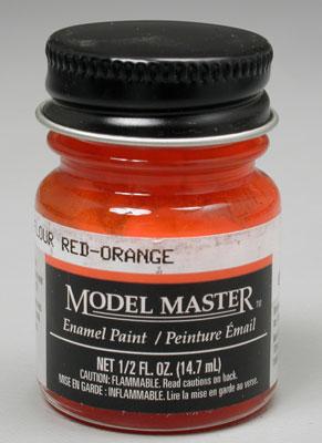 Testors Model Master Fluorescent Red Orange FS28913 1/2 oz Hobby and Model Enamel Paint #2041