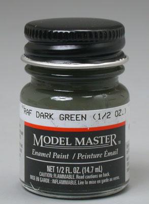 Testors Model Master RAF Dark Green 1/2 oz Hobby and Model Enamel Paint #2060