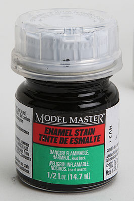 Testors Model Master Black Detail Stain (SG) 1/2 oz Hobby and Model Enamel Paint #2178
