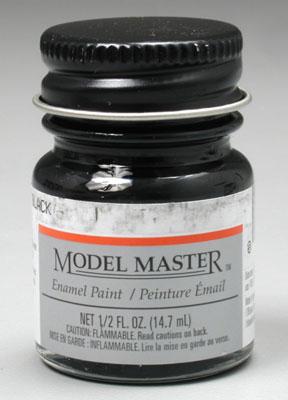 Testors Automotive Color Model Master Classic Black Hobby and Model Enamel Paint #2721