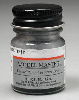 Testors Model Master Silver Chrome Trim 1/2 oz Hobby and Model Enamel Paint #2734