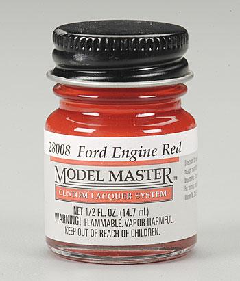Testors Model Master Ford Engine Red 1/2 oz Hobby and Model Lacquer Paint #28008