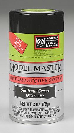 Testors Model Master Spray Sublime Green 3 oz Hobby and Model Lacquer Paint #28117