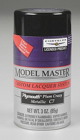 Testors Model Master Spray Plum Crazy Metallic 3 oz Hobby and Model Lacquer Paint #28121