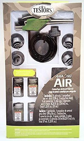 Testors Amazing Air Camouflage Airbrush Kit Enamel External Mix Airbrush #282510