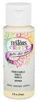 Testors Acrylic Craft Paint Matte French Vanilla 2oz Bottle #297485