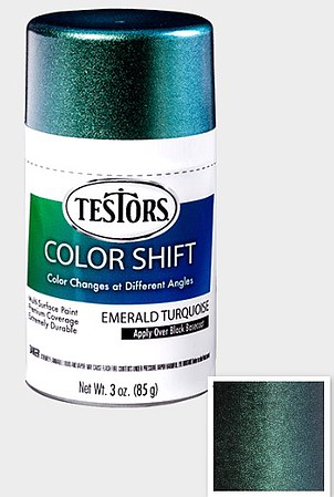 Testors Emerald Turquoise Color Shift 3 oz. Spray Hobby and Model Enamel Paint #340908