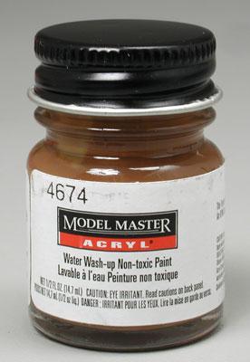 Testors Model Master Leather GP00666 1/2 oz Hobby and Model Acrylic Paint #4674