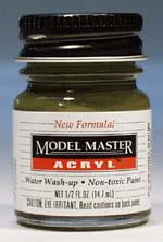 Testors Model Master Green Drab FS34086 1/2 oz Hobby and Model Acrylic Paint #4727