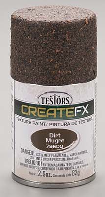 Testors FX Spray Enamel Texture Dirt 2.9 oz Hobby and Model Enamel Paint #79600
