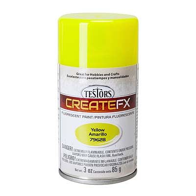 Testors FX Fluorescent Yellow Spray 3oz Hobby and Model Enamel Paint #79628