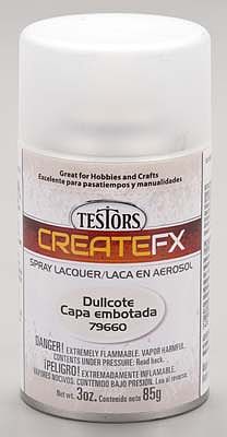 Testors FX Spray Lacquer Dullcote 3 oz Hobby and Model Lacquer Paint #79660