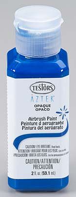 Testors Aztek Airbrushable Opaque Blue Acrylic 2 oz Hobby and Model Acrylic Paint #9449