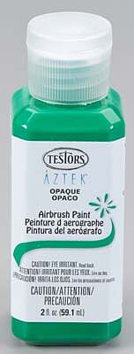 Testors Aztek Airbrushable Opaque Green Acrylic 2 oz Hobby and Model Acrylic Paint #9451