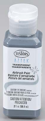 Testors Aztek Airbrushable Transparnt Natural Gray Acrylic 2 oz Hobby and Model Acrylic Paint #9490