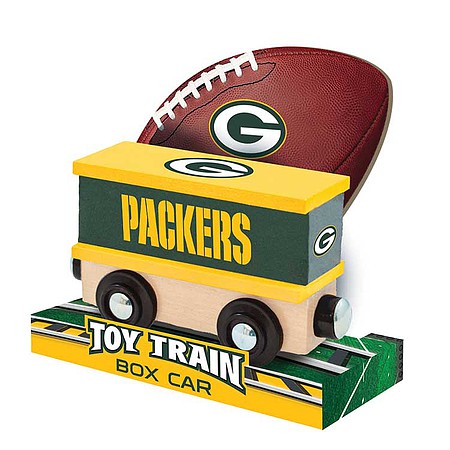 Train-Enthusiast Sports Team Wooden Boxcar Green Bay Packers