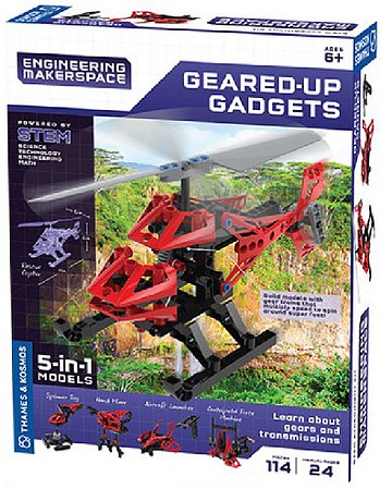 ThamesKosmos Geared-Up Gadgets 5-in-1 Models STEM Experiment Kit