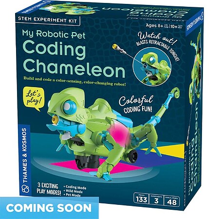 ThamesKosmos Coding Chameleon Robotic Pet STEM Experiment Kit