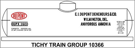 Tichy-Train Dupont Chemical Tank Car
