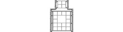 Tichy-Train Masonry Window 20 Pane 48x63 (3) O Scale Model Railroad Building Accessory #2013