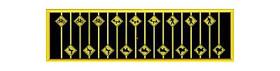 Tichy-Train Picture Warning Signs (18) N Scale Model Railroad Roadway Sign #2615