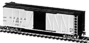 Tichy-Train USRA 40 Rebuilt Boxcar with Ribbed Steel Sides HO Scale Model Train Freight Car #40324