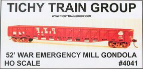 Tichy-Train 52' War Emergency Gondola with Decals HO Scale Model Train Freight Car #4041d