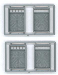 Tichy-Train Freight Door/Transom 4 pieces HO Scale Model Railroad Building Accessory #8125