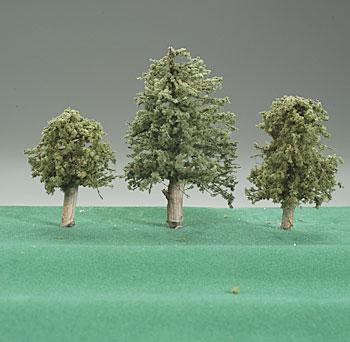 Timberline Summer Leaves Deciduous Trees 2 to 4 (3) Model Railroad Tree #201