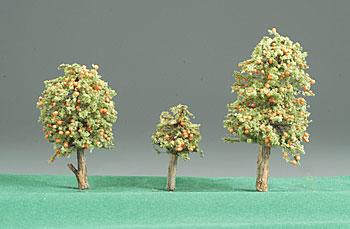 Timberline Orange Deciduous Trees 2 to 4 (3) Model Railroad Tree #228