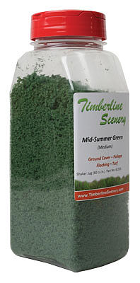 Timberline Mid-Summer Green (Medium) Foliage Ground Cover Shaker Jug Model Railroad Scenery #61305
