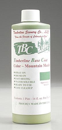 Timberline Mountain Meadow Timberline Base Coat (16oz Bottle) Model Railroad Scenery Supply #8406
