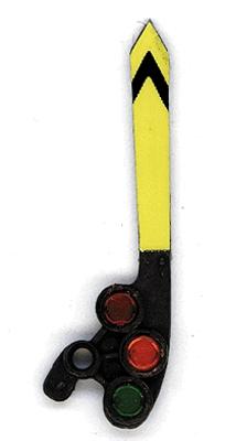 Tomar Signal Head Only Upper Quadrant Semaphore Yellow HO Scale Model Railroad Accessory #6066