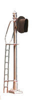 Tomar Vertical Signal w/Snow Hood Two-Light HO Scale Model Railroad Trackside Accessory #8571
