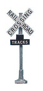 Tomar Railroad Crossbucks With Track Numbers (2) HO Scale Model Railroad Trackside Accessory #869