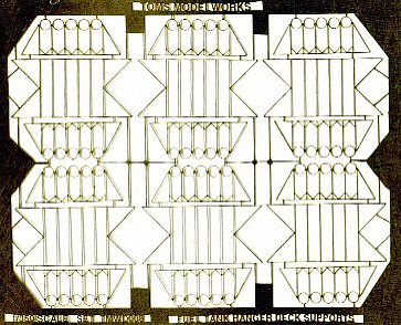 Toms Post WWII Carrier Drop Tank Racks Plastic Model Aircraft Accessory 1/350 Scale #3585