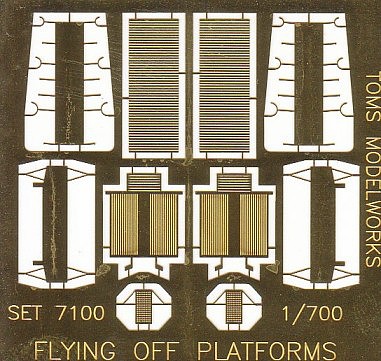 Toms 1/700 Flying Off Platforms for WWI US & British Battleships