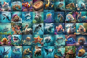 Tomax 1000pc Sea Animals